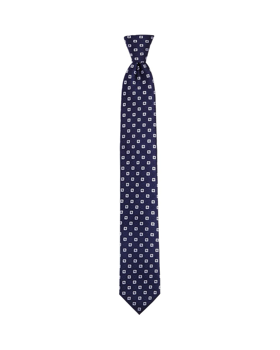 Ted Baker Shadow Flower Skinny Tie Navy