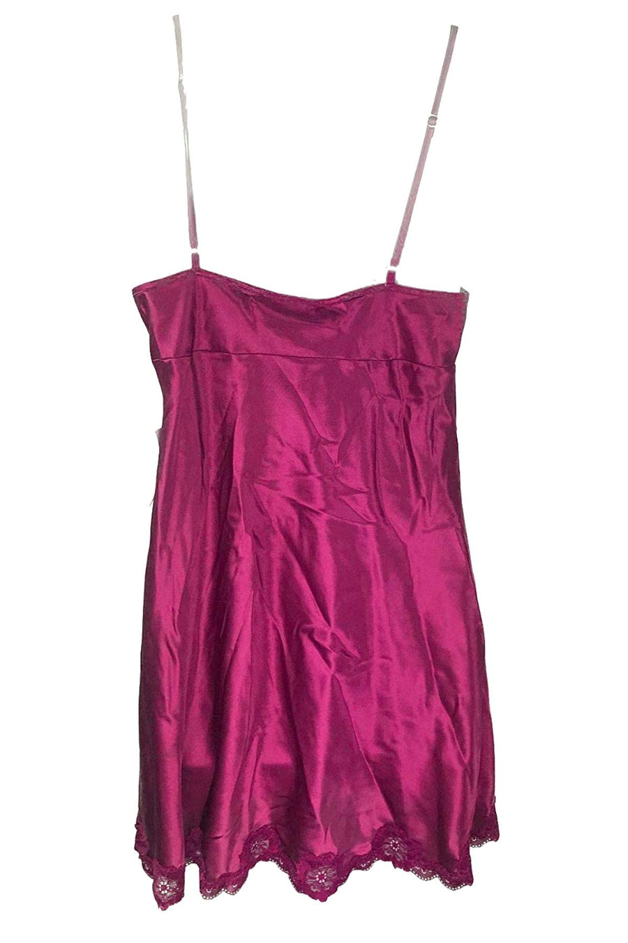 Thalia Sodi Intimates Berry-Glaze Lace/Satin Chemise