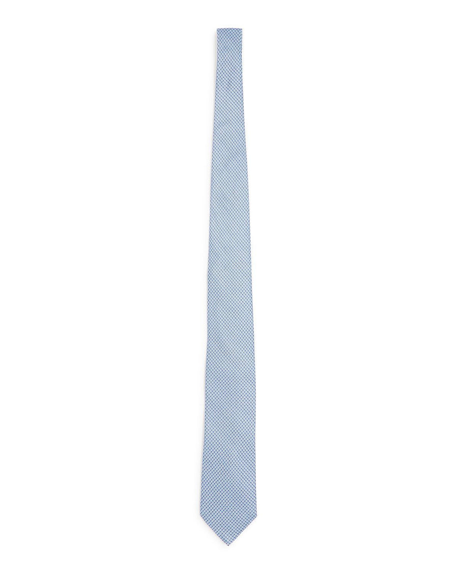 The Men's Store Diamond Neat Silk Classic Tie Blue
