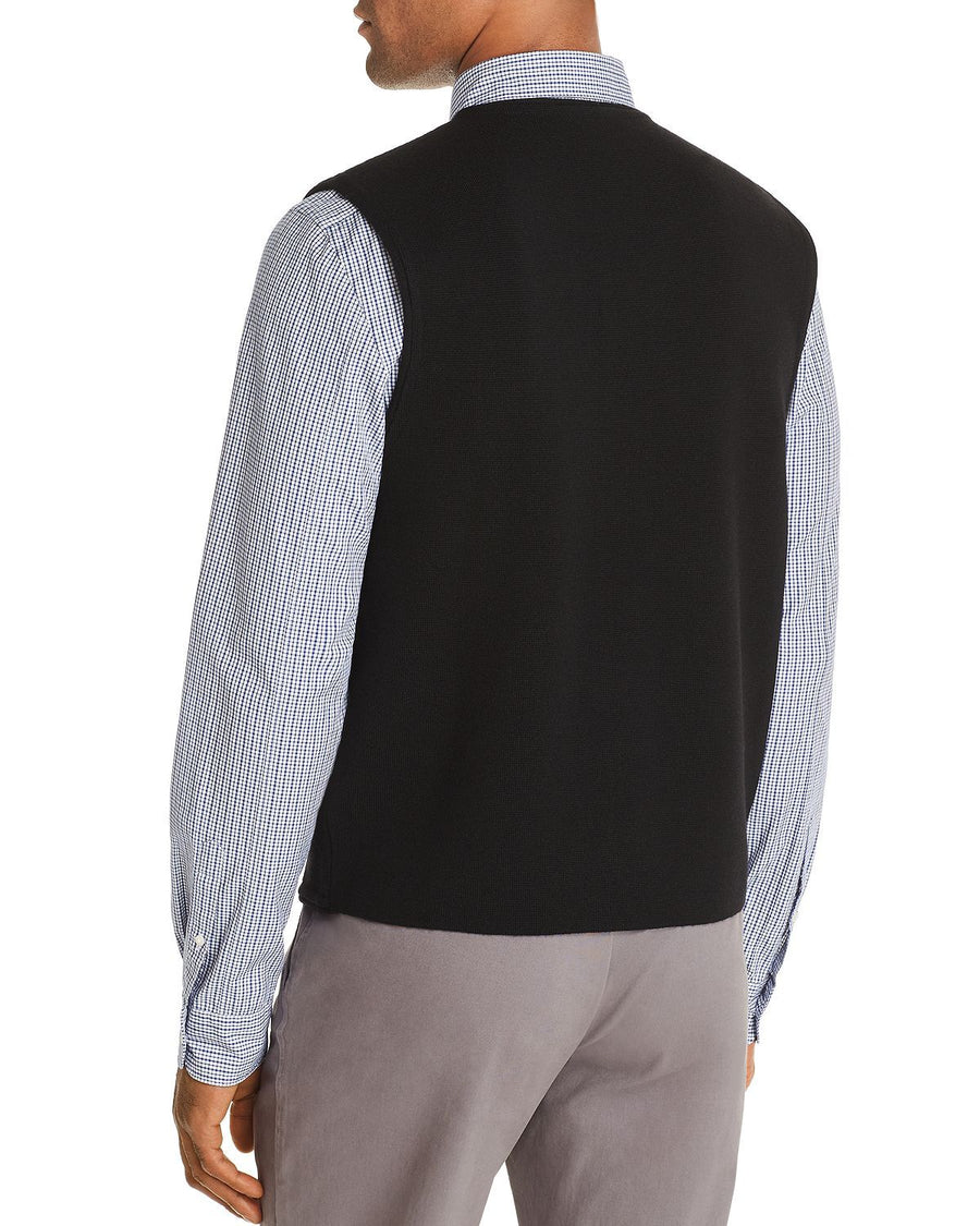 The Men's Store Merino Wool Vest Black