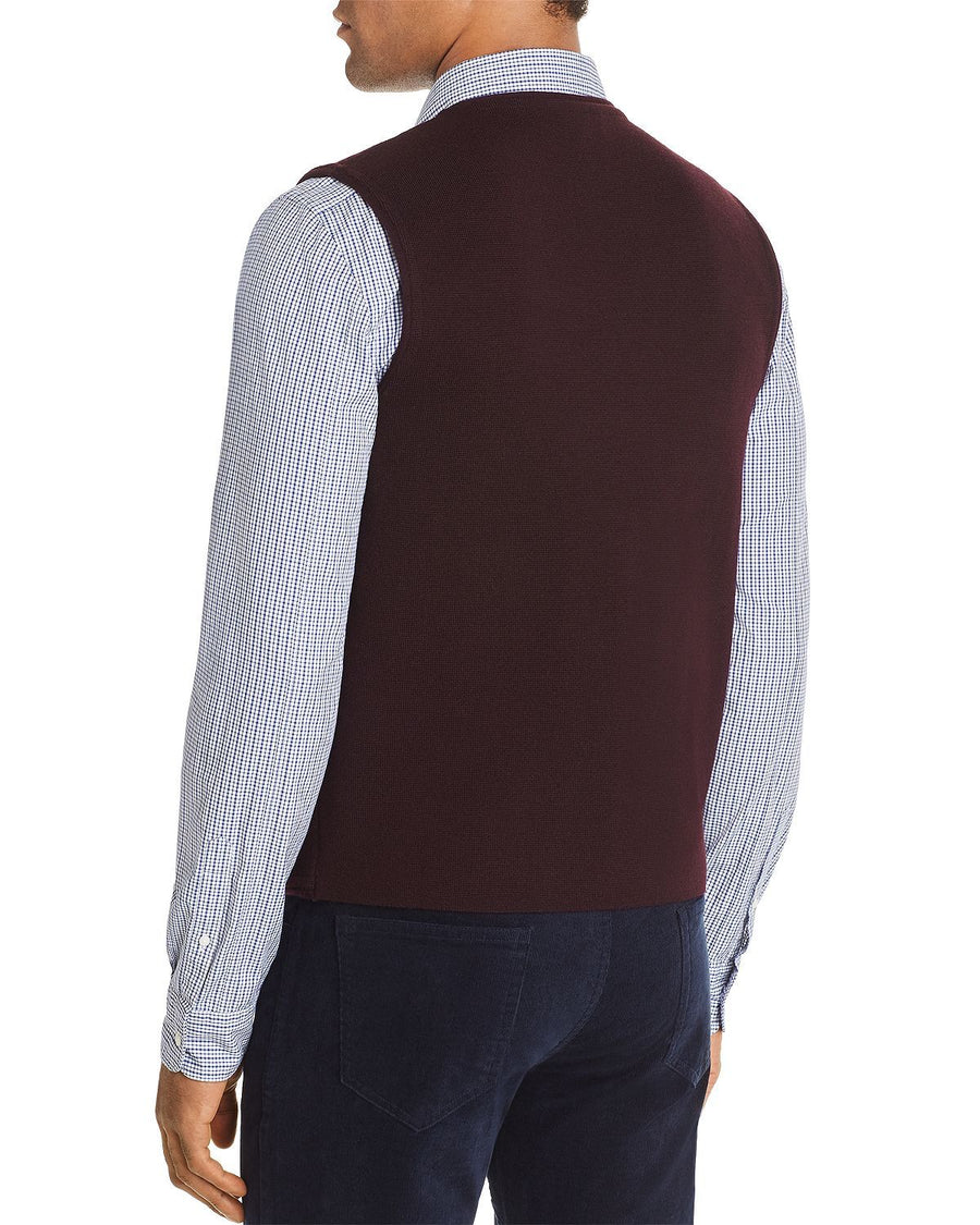 The Men's Store Merino Wool Vest Raisin