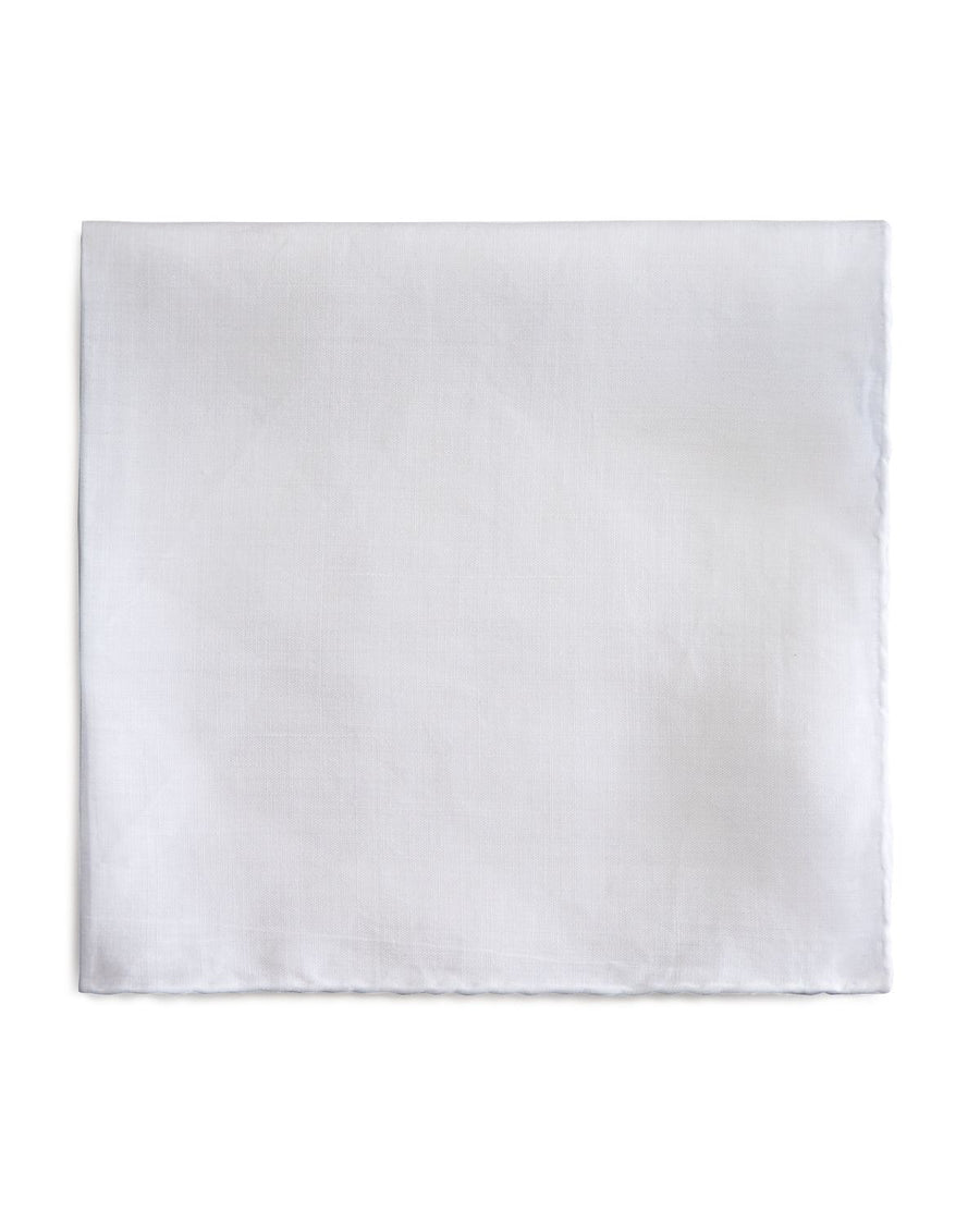 The Men's Store Single Linen Pocket Square BLUE