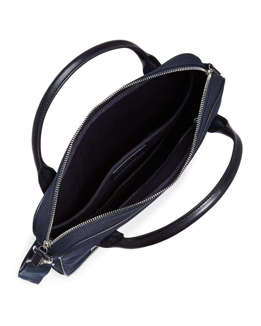 The Men's Store Slim Briefcase Navy
