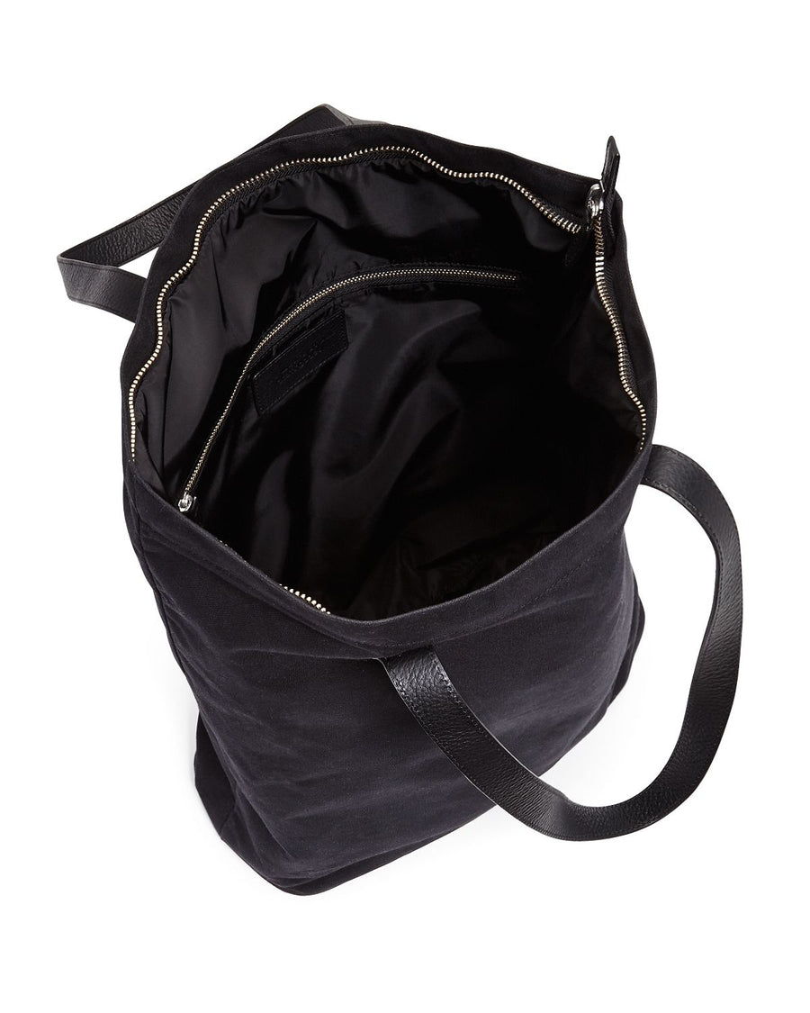 The Men's Store Waxed Canvas Tote Bag Navy