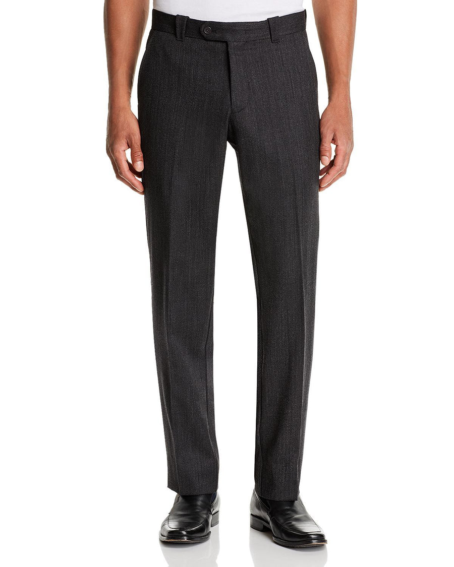 The Men's Store Wool Mlange Classic Fit Pants Charcoal