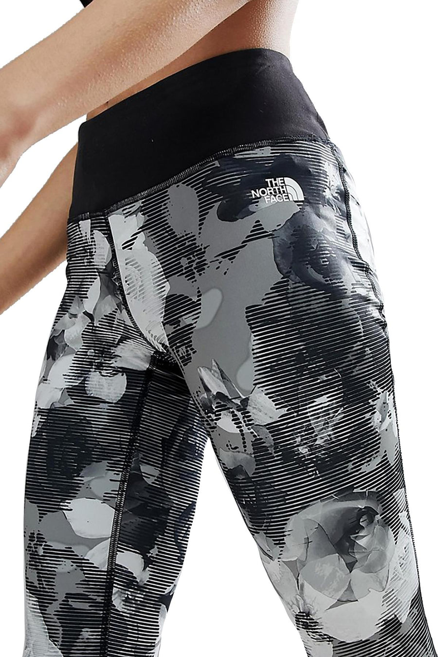 The North Face Black Printed Pulse Mid-Rise Tight