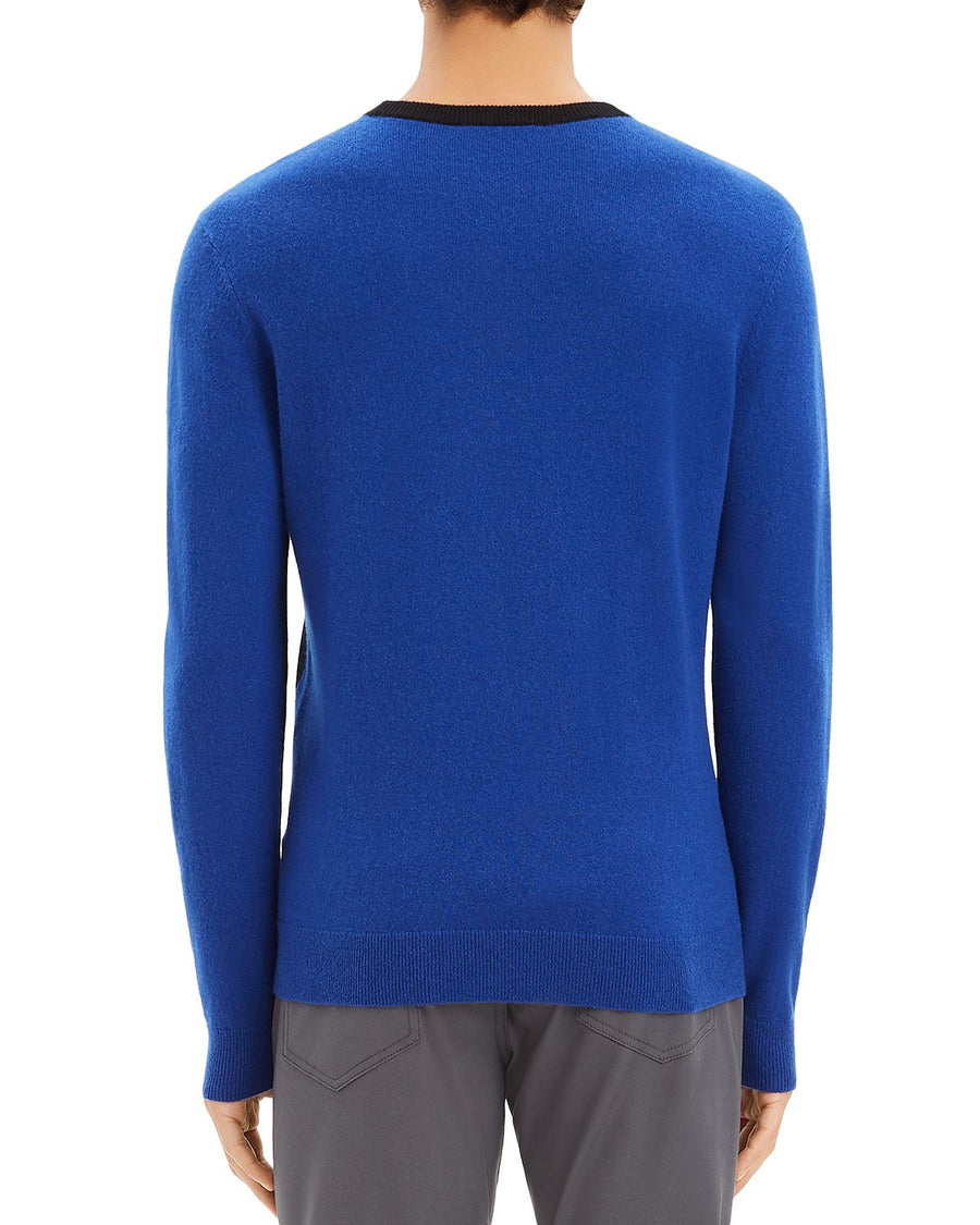 Theory Evers Color-block Cashmere Sweater Black Multi