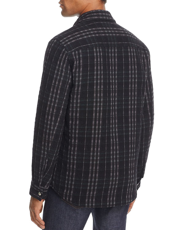 Theory Reversible Zip Shirt Jacket Black Multi