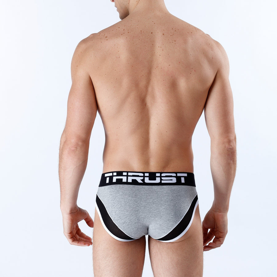Thrust Sport Mesh Brief Grey