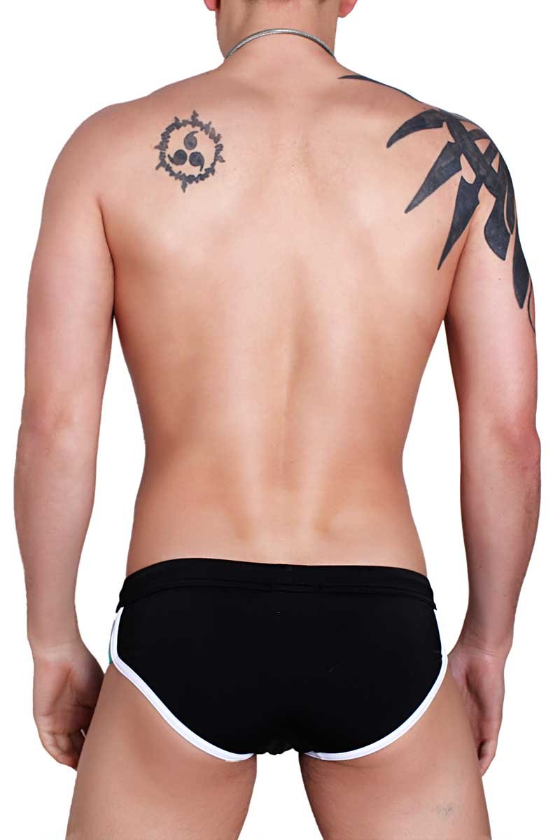 Timoteo Black Malibu Swim Brief