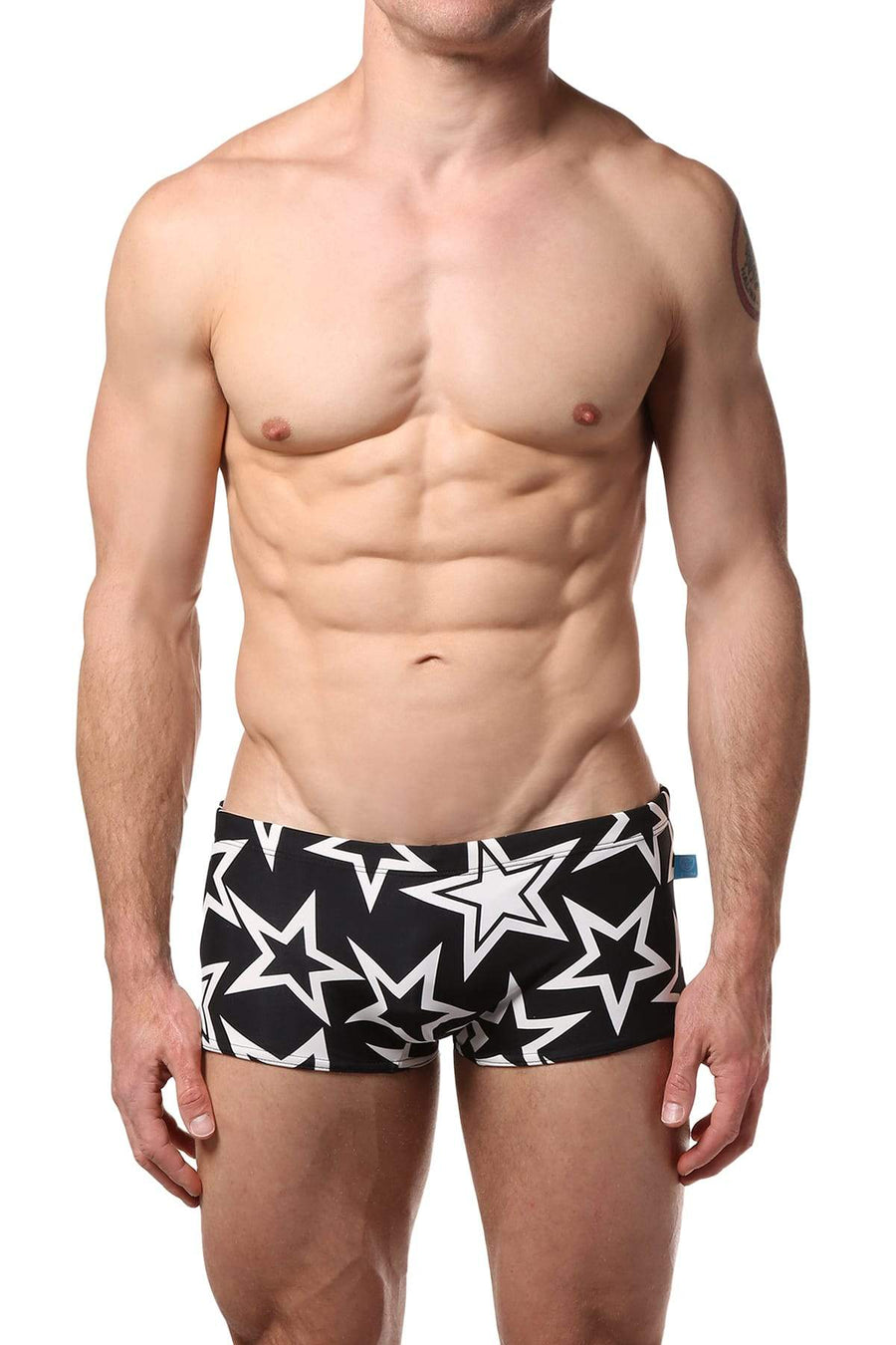 Timoteo Black Star Open Water Swim Trunk