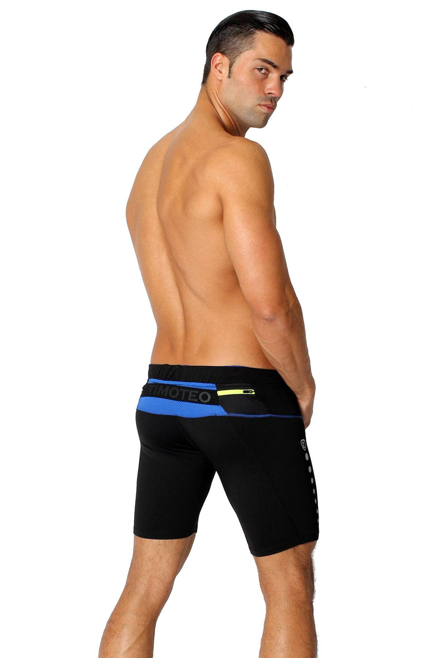 Timoteo Blue Power Stretch Short