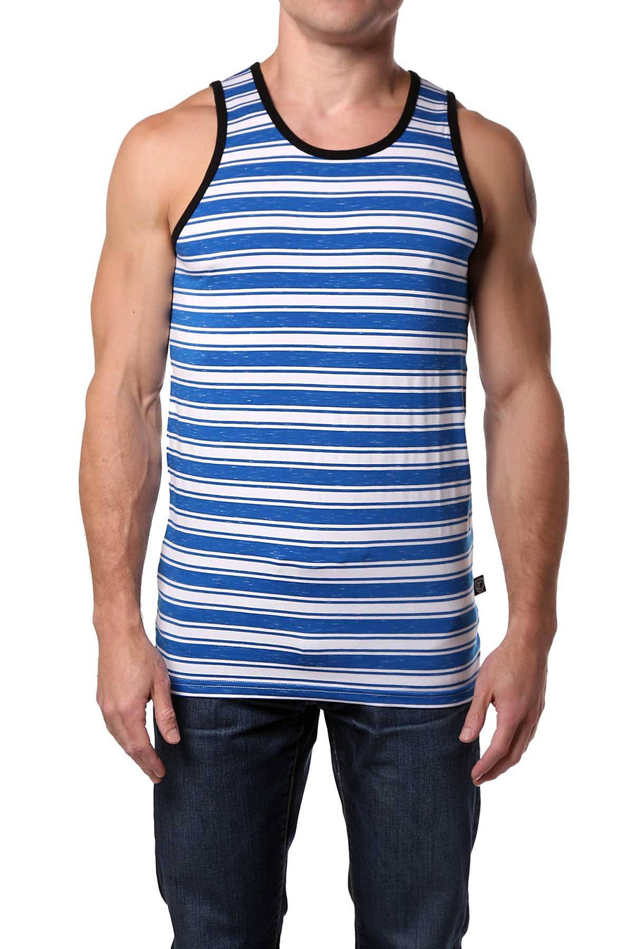 Timoteo Blue Striped Oceanside Tank