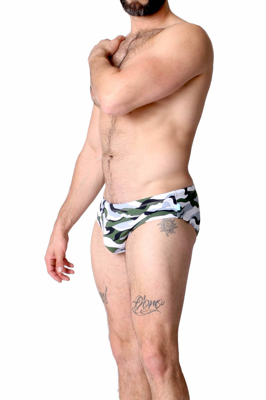 Timoteo Camouflage Lakeshore Low-Rise Swim Brief