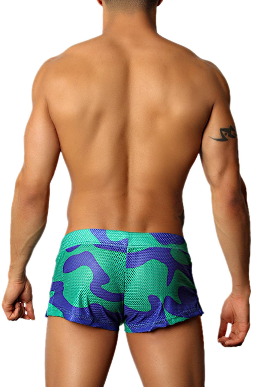 Timoteo Green Lava Mesh Short
