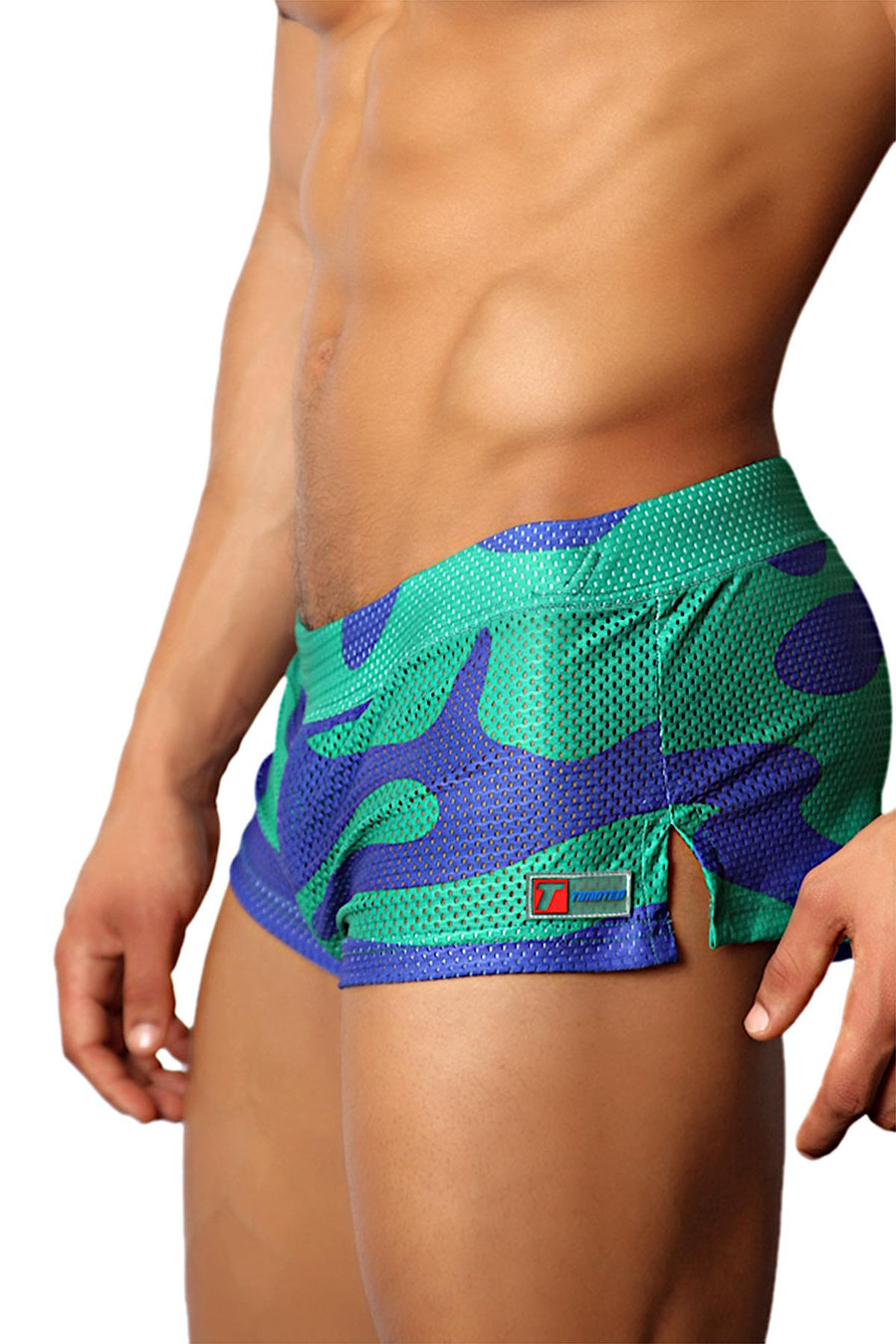 Timoteo Green Lava Mesh Short