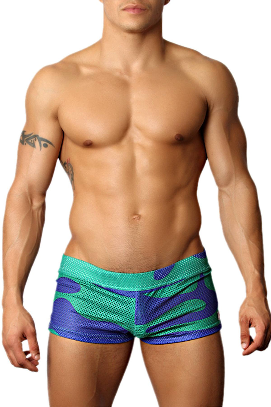 Timoteo Green Lava Mesh Short