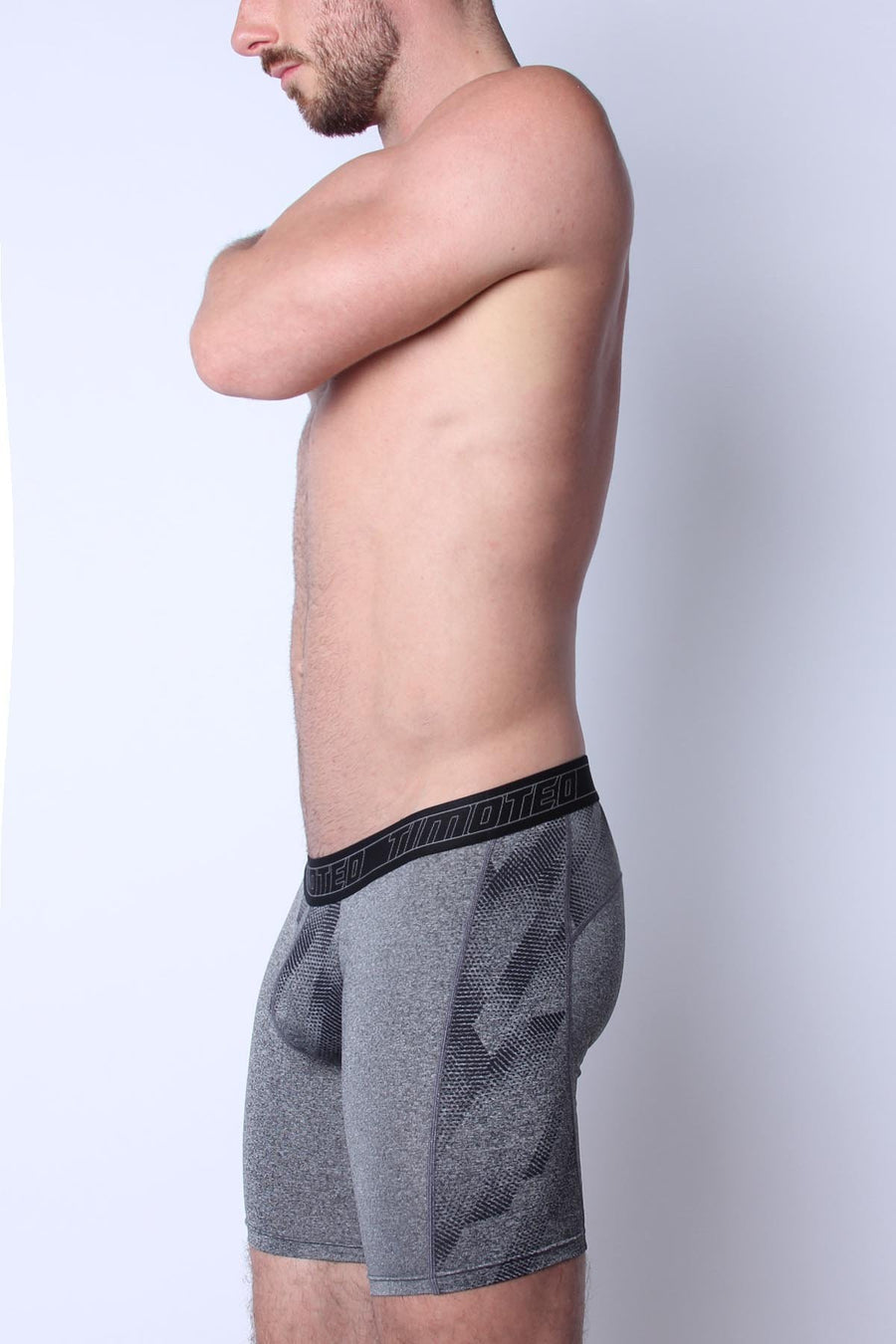 Timoteo Grey Aero Sport Compression Short