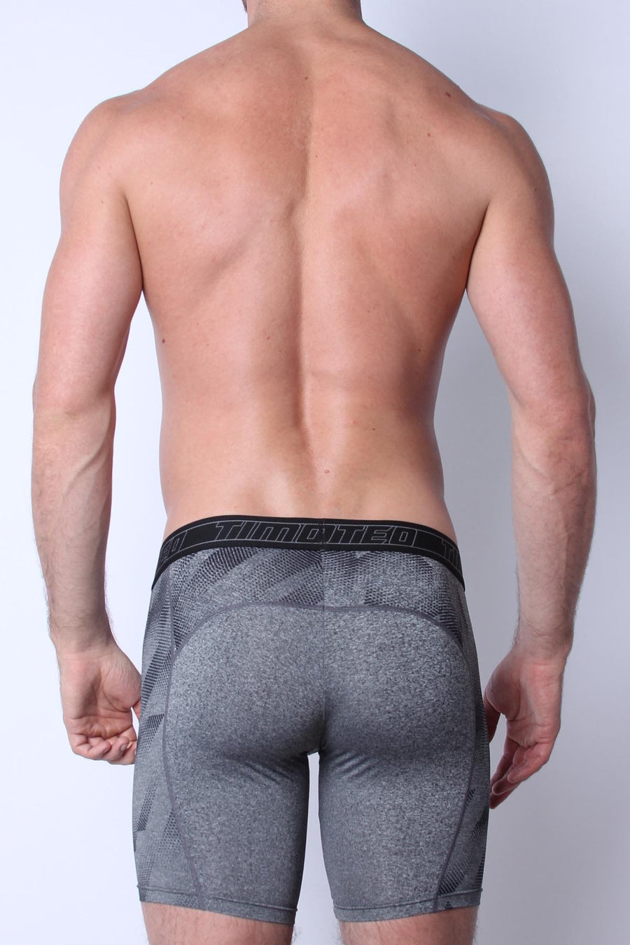 Timoteo Grey Aero Sport Compression Short