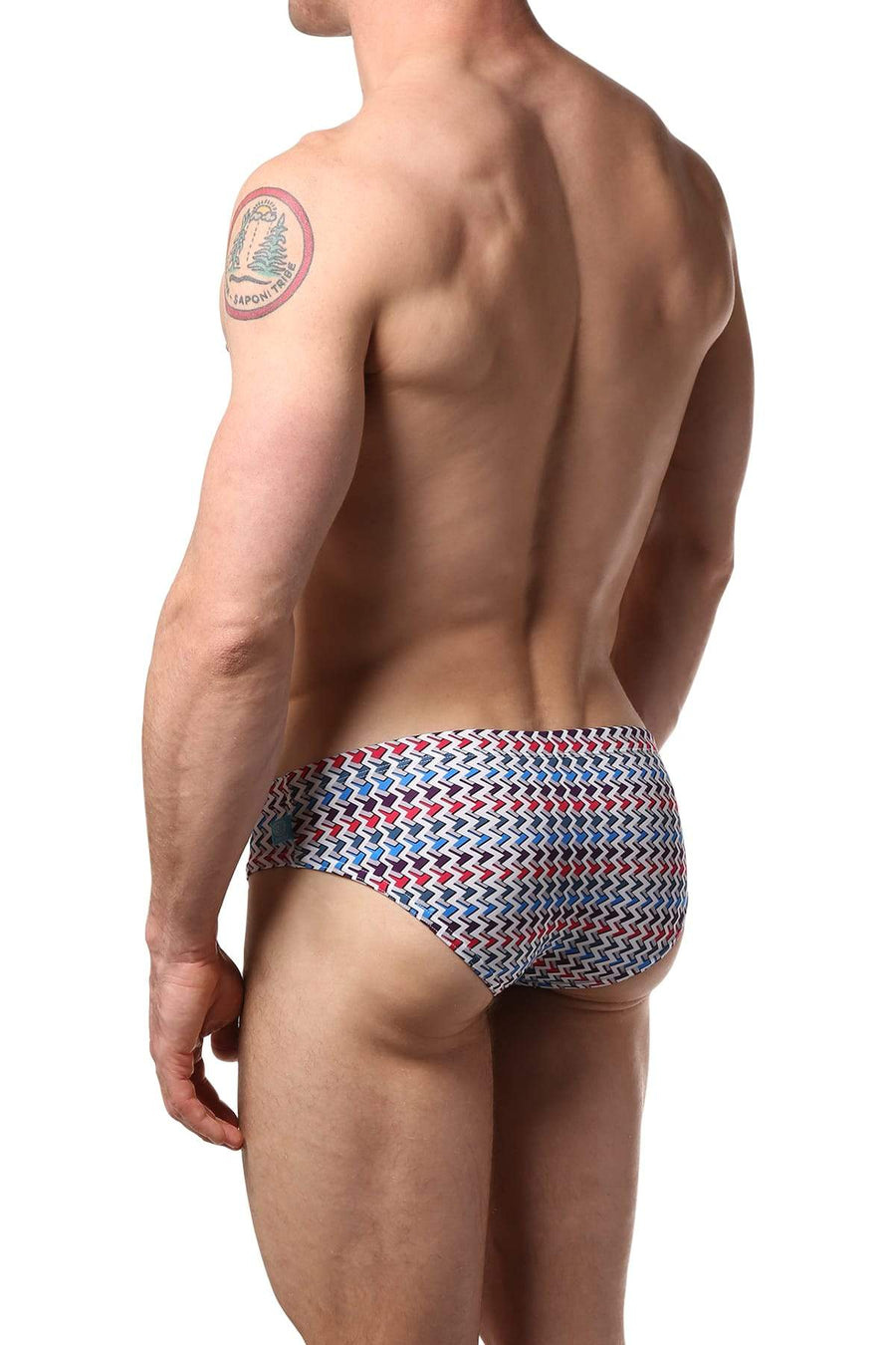 Timoteo Multi Zig-Zag Lakeshore Swim Brief