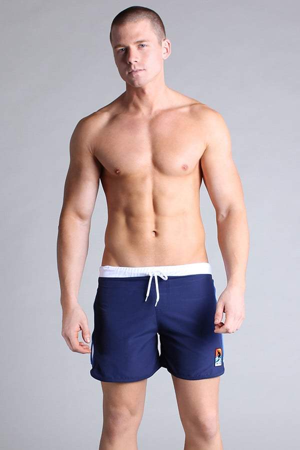 Timoteo Navy Zip Surf Board Short