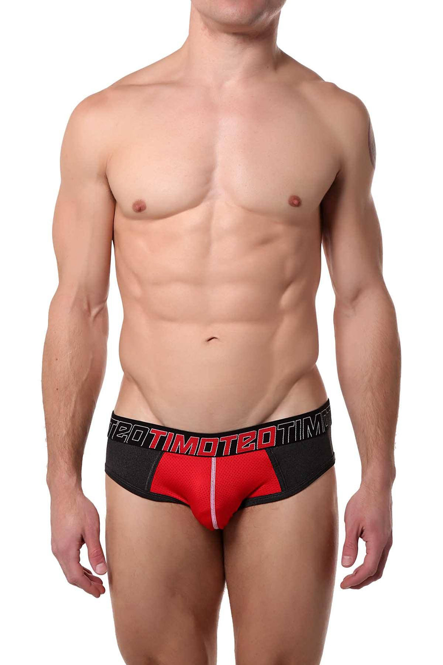 Timoteo Red Aero-Tech Jock-Brief