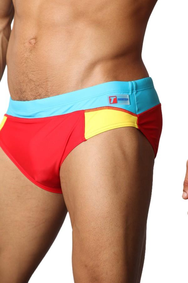Timoteo Red Freestyle Swim Brief