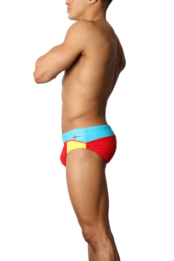 Timoteo Red Freestyle Swim Brief