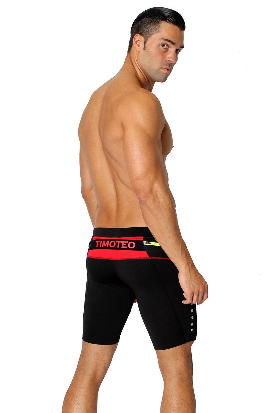 Timoteo Red Power Stretch Short