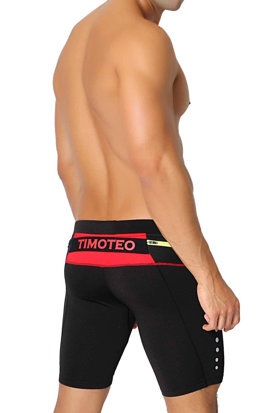 Timoteo Red Power Stretch Short