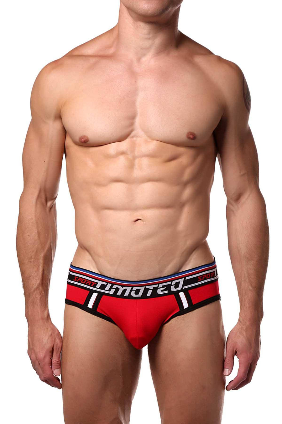 Timoteo Red Racer Sport Slingback Jock