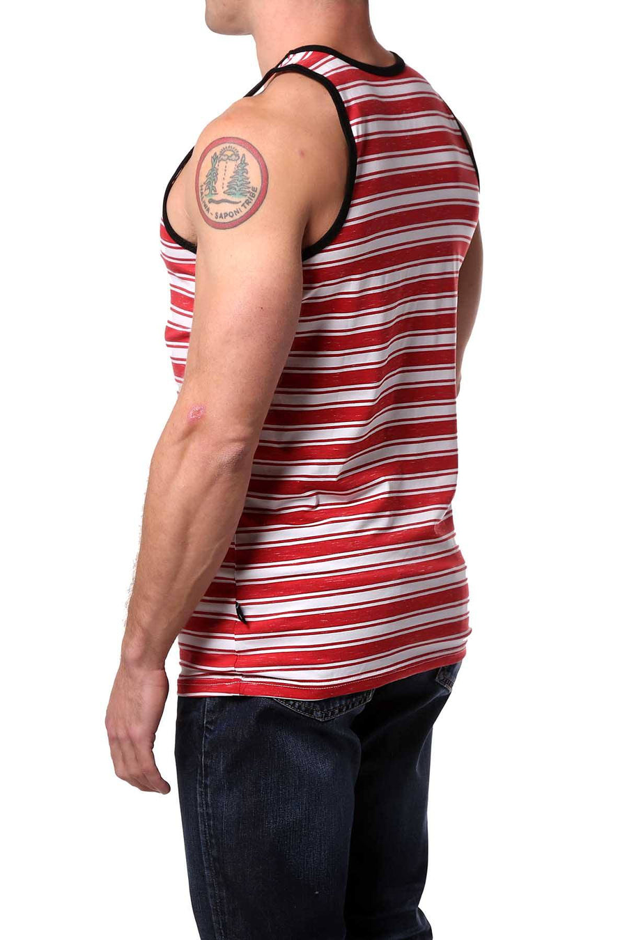 Timoteo Red Striped Oceanside Tank
