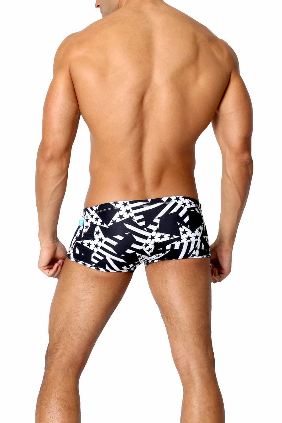 Timoteo Star/Stripe Open-Water Swim Trunk