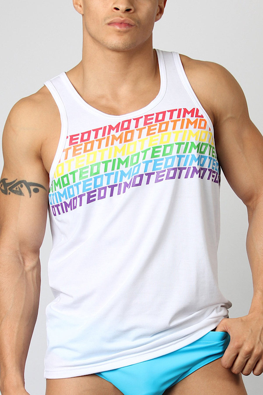 Timoteo White PRIDE-19 Ltd. Edition Tank Top
