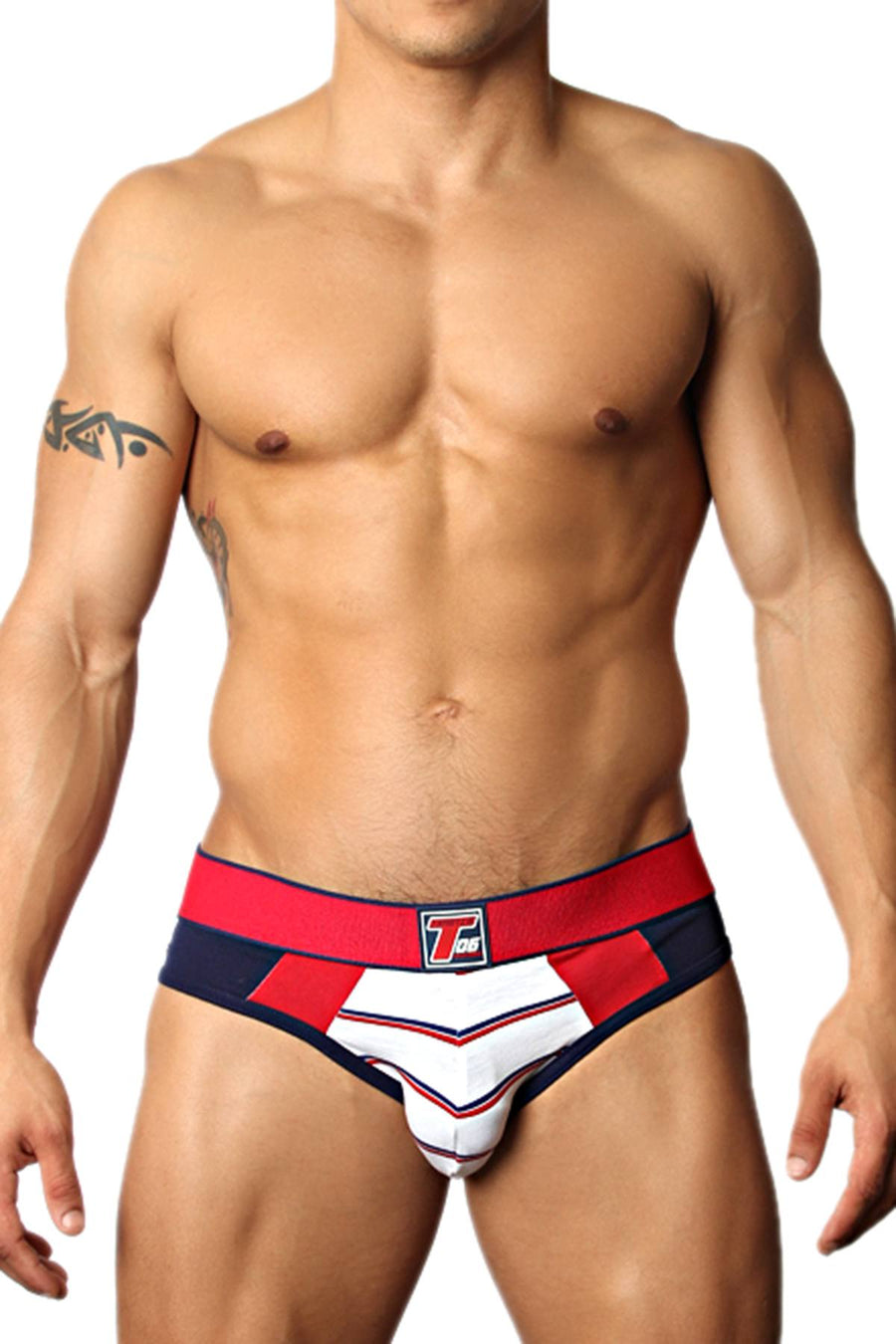 Timoteo White/Red Pacifica Brief
