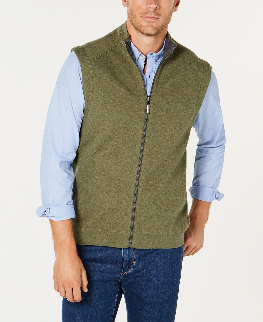 Tommy Bahama Flip Side Reversible Vest Tea Leaf Green
