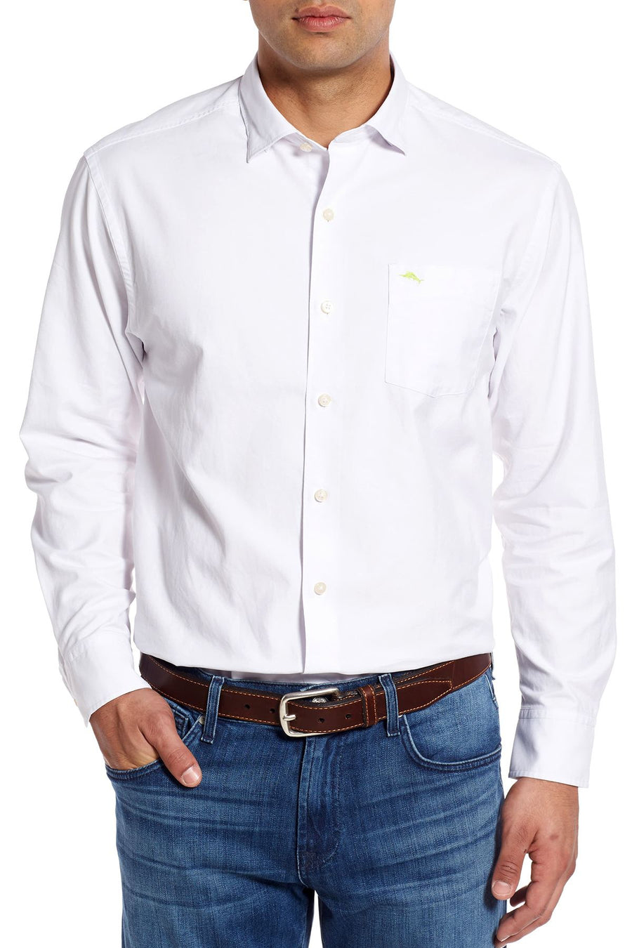 Tommy Bahama White Island Twill Button Up Shirt