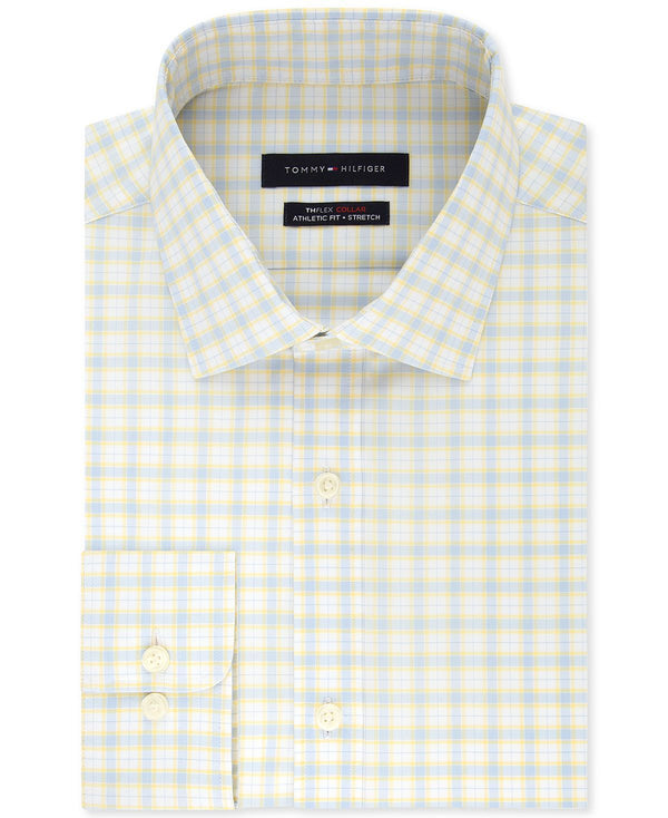 Tommy Hilfiger Athletic-fit Check Dress Shirt Sunburst
