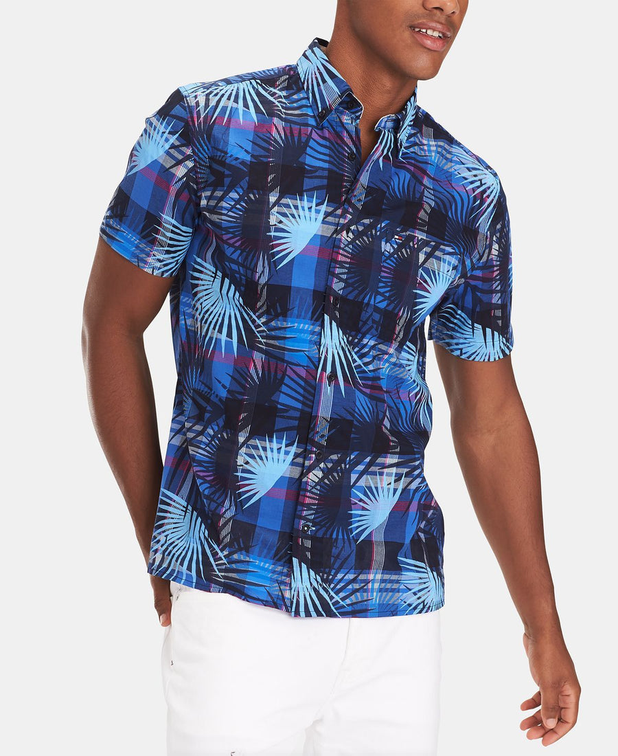 Tommy Hilfiger Custom Fit Kaleo Madras Print Shirt Multi