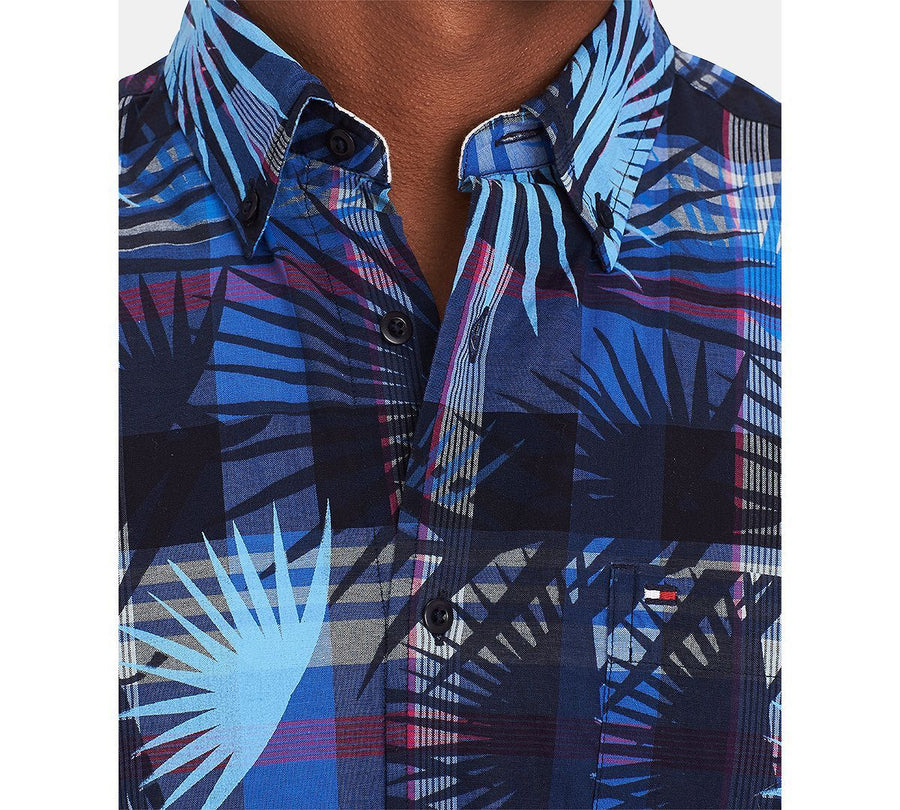 Tommy Hilfiger Custom Fit Kaleo Madras Print Shirt Multi