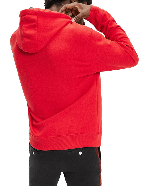 Tommy Hilfiger Embroidered Logo Hooded Sweatshirt Haute Red
