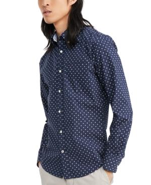 Tommy Hilfiger Men's Custom-Fit Stretch Aaron Print Shirt