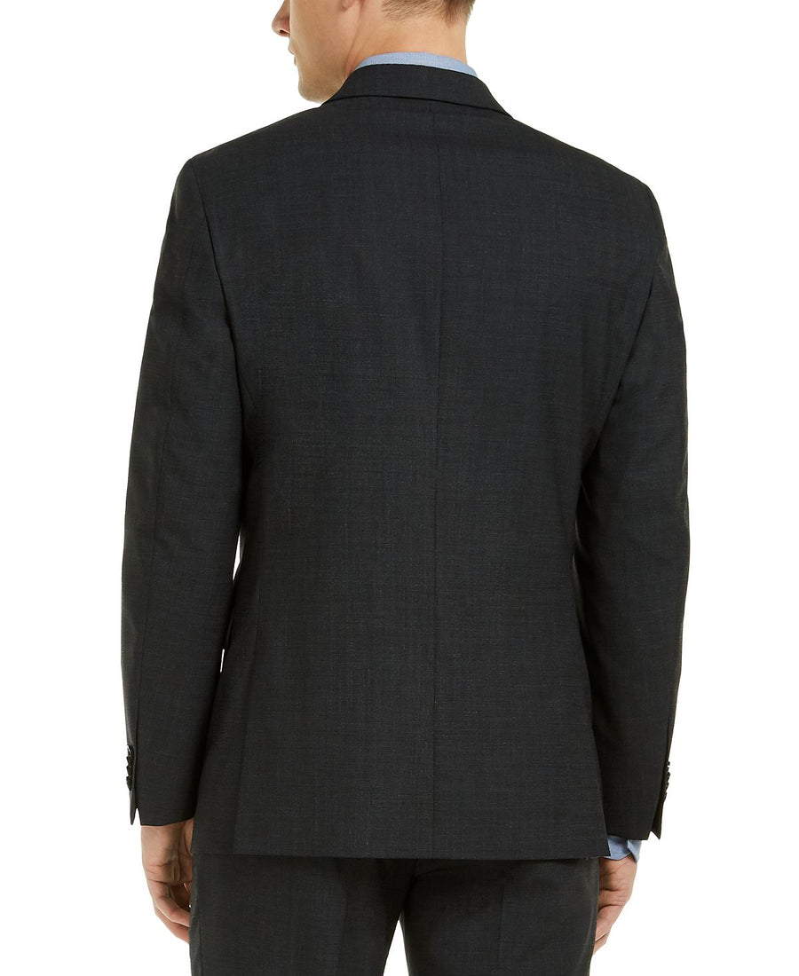 Tommy Hilfiger Modern-fit Charcoal Thflex Suit Jacket Charcoal