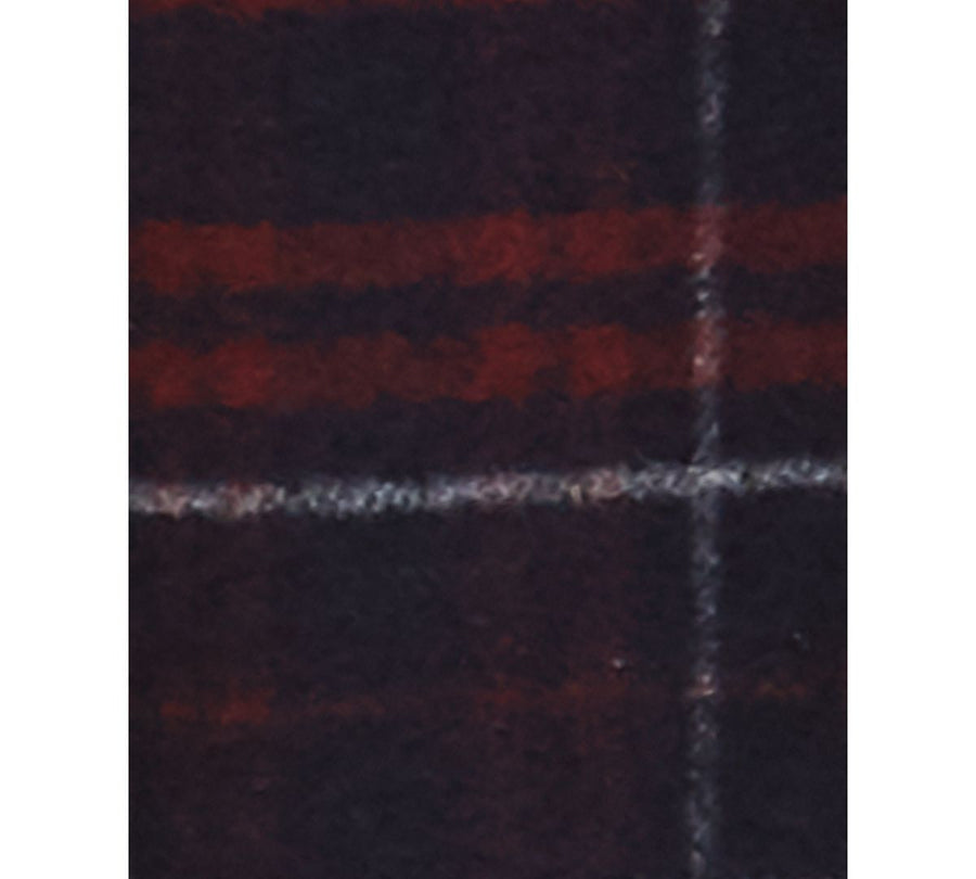 Tommy Hilfiger Modern-fit Performance Stretch Flex Plaid Addison Overcoat Red Blue Plaid