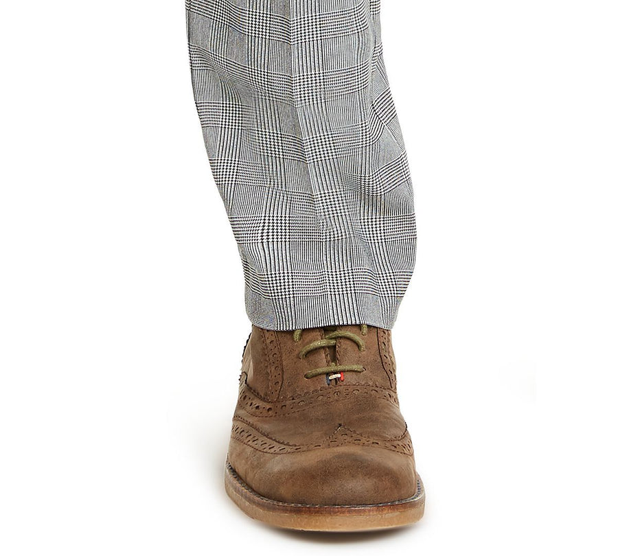 Tommy Hilfiger Plaid Th Flex Stretch Modern-fit Dress Pants White/Black