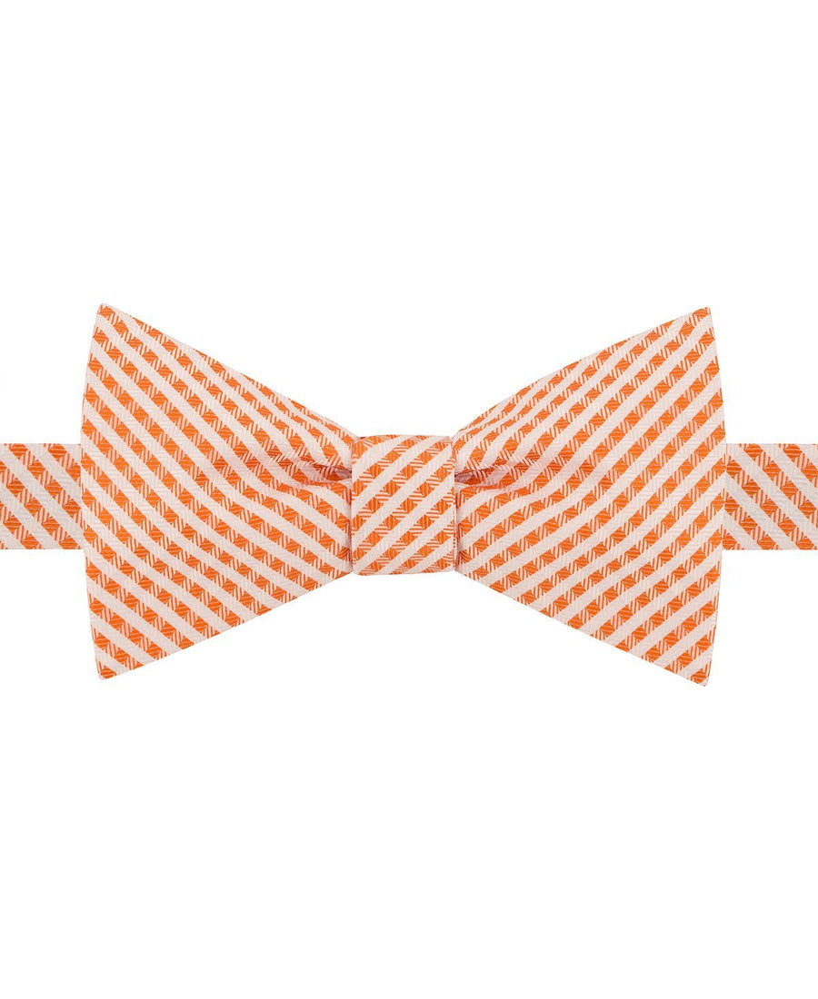 Tommy Hilfiger Rockaway Gingham Bow Tie Orange