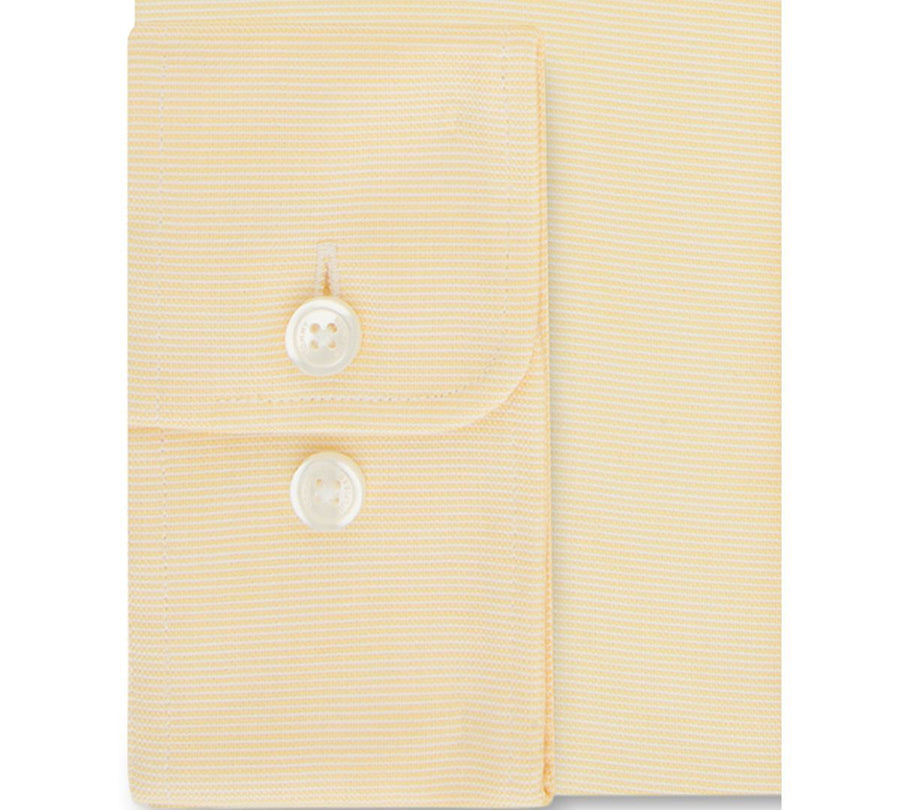 Tommy Hilfiger Th Flex Athletic Fit Non-iron Stretch Tonal Micro-stripe Dress Shirt Marigold
