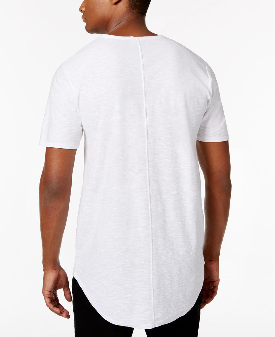 Topson Downs Topson Down Centerback Seam Curved Hem Tall Tee White