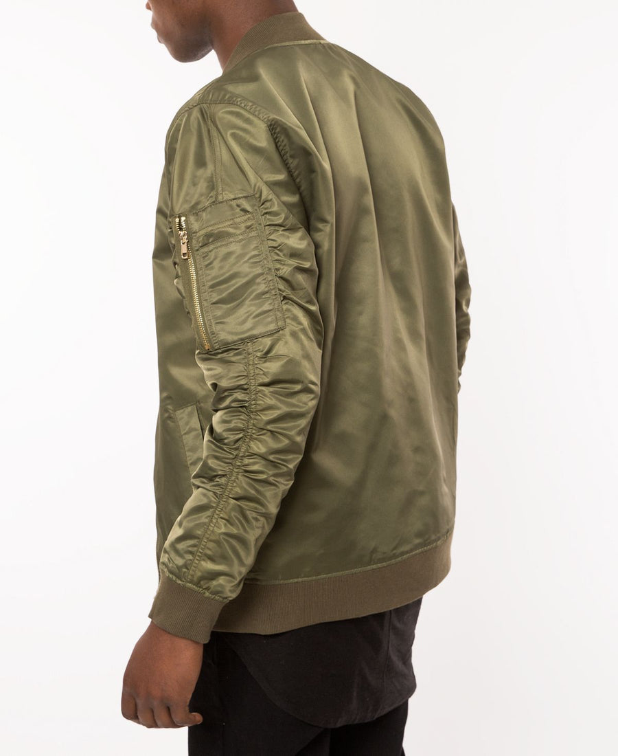 Topson Downs Topson Down Nylon Bomber Jacket Olive