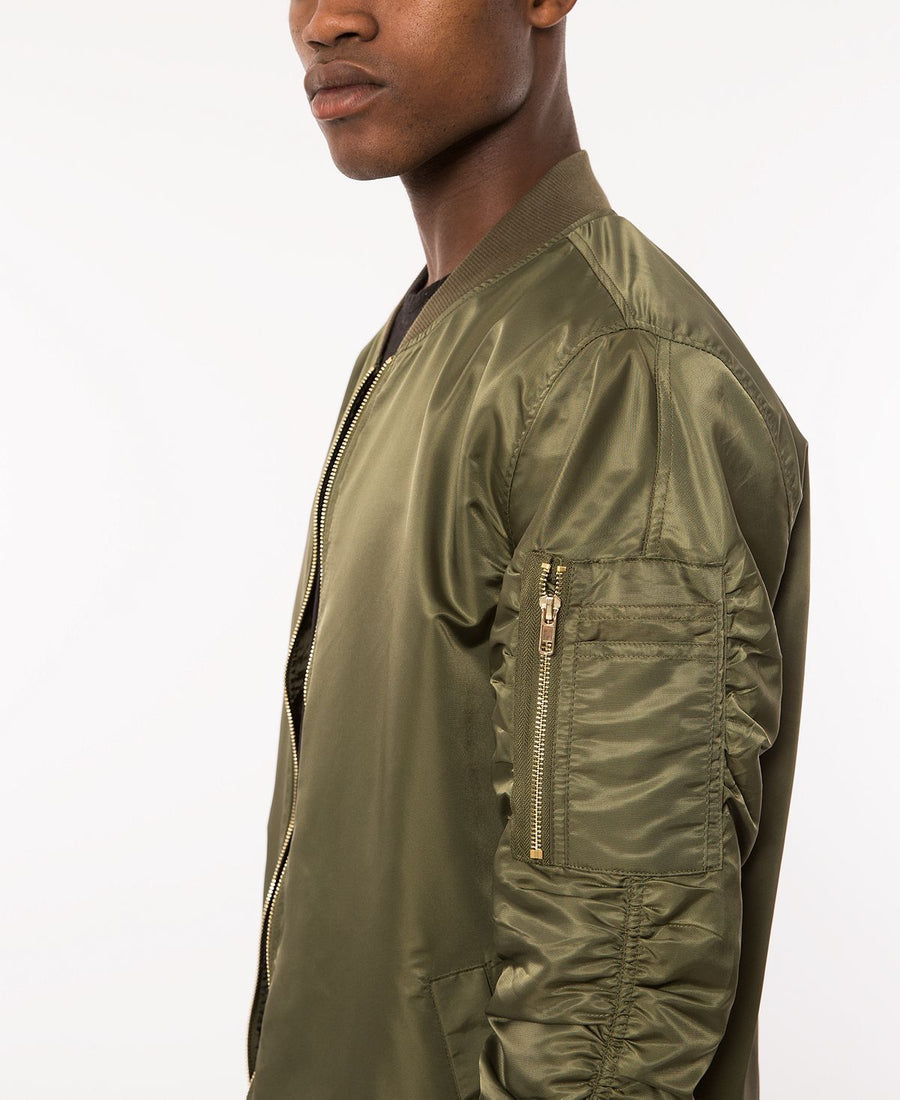 Topson Downs Topson Down Nylon Bomber Jacket Olive